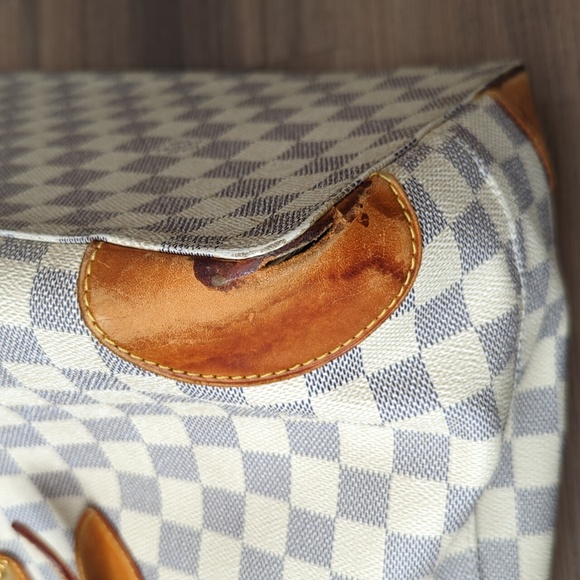 LV Damier Azur Hampstead snap side tote - Picture 9 of 16